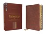 NKJV, Thompson Chain-Reference Bible, Leathersoft, Brown, Red Letter, Thumb Indexed, Comfort Print - Frank Charles Thompson - 9780310459422