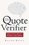 The Quote Verifier - Ralph Keyes - 9780312340049