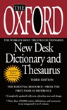 The Oxford New Desk Dictionary and Thesaurus - Oxford University Press - 9780425228623