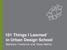 101 Things I Learned in Urban Design School - Matthew Frederick ; Vikas Mehta - 9780451496690