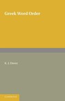 Greek Word Order - Dover - 9780521134705