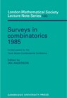 Surveys in Combinatorics 1985 - Ian Anderson - 9780521315241