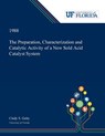 The Preparation, Characterization and Catalytic Activity of a New Sold Acid Catalyst System - Cindy Getty - 9780530005041