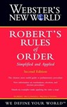 Webster's New World Robert's Rules of Order Simplified And Applied - Robert McConnell Productions - 9780544188747