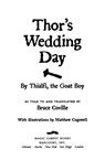 Thor's Wedding Day - Bruce Coville - 9780544635395