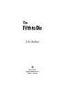 The Fifth to Die - J. D. Barker - 9780544980662