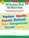 240 Vocabulary Words Kids Need to Know: Grade 4 - Linda Beech - 9780545468640