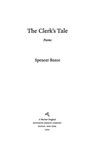 The Clerk's Tale - Spencer Reece - 9780547346632
