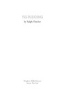 Fig Pudding - Ralph Fletcher - 9780547350028