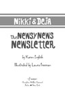 Nikki and Deja: The Newsy News Newsletter - Karen English - 9780547488776