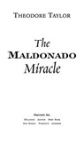 The Maldonado Miracle - Theodore Taylor - 9780547541839