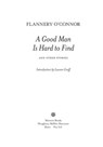A Good Man Is Hard To Find And Other Stories - Flannery O'Connor - 9780547543703