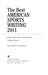 The Best American Sports Writing 2011 - Glenn Stout - 9780547678474