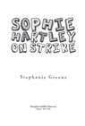 Sophie Hartley, on Strike - Stephanie Greene - 9780547708058
