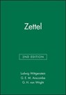 Zettel - Ludwig Wittgenstein - 9780631128236