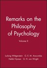 Remarks on the Philosophy of Psychology, Volume II - Ludwig (Philosopher) Wittgenstein - 9780631130628