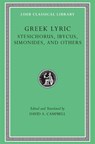 Greek Lyric, Volume III - Stesichorus ; Ibycus ; Simonides - 9780674995253