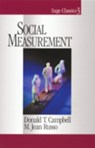 Social Measurement - Donald T. Campbell ; M . Jean Russo - 9780761904069