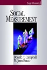 Social Measurement - Donald T. Campbell ; M . Jean Russo - 9780761904076
