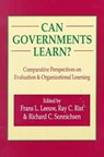 Can Governments Learn? - Frans L. Leeuw ; Ray C. Rist ; Richard C. Sonnichsen - 9780765806581