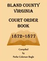 Bland County Virginia Court Order Book, 1872-1877 - Parke Bogle - 9780788477713