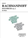 5 Pieces, Op. 3 (Vaap Edition): National Federation of Music Clubs 2014-2016 Selection Piano Solo - Sergei Rachmaninoff - 9780793556755
