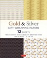 Silver and Gold Gift Wrapping Papers - 12 Sheets - Tuttle Publishing - 9780804851145