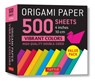 Origami Paper 500 sheets Vibrant Colors 4 (10 cm) - Tuttle Publishing - 9780804851572
