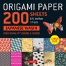 Origami Paper 200 sheets Japanese Washi Patterns 6.75 inch -  - 9780804852395