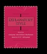 Explanatory Style - Gregory McClell Buchanan ; Martin E.P. Seligman ; Martin Seligman - 9780805809244