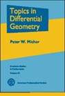 Topics in Differential Geometry - American Mathematical Society - 9780821820032
