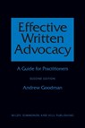 Effective Written Advocacy - Andrew Goodman - 9780854900954
