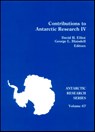 Contributions to Antarctic Research IV - ELLIOT,  David H. - 9780875908762