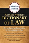 MERM WEB DICT OF LAW - Merriam-Webster Inc - 9780877797357