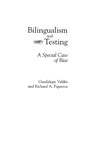 Bilingualism and Testing - Richard A. Figueroa - 9780893917753