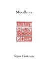 Miscellanea - Rene Guenon - 9780900588556
