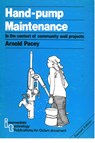 Hand Pump Maintenance - Arnold Pacey - 9780903031707