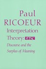 Interpretation Theory - Paul Ricoeur - 9780912646596