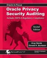 Oracle Privacy Security Auditing: Includes HIPAA Regulatory Compliance - Donald K. Burleson - 9780991638697