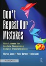 Don't Repeat Our Mistakes - Morgan Jones ; Peter Barnett ; Dale Lucht - 9781032548500