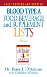 Blood Type A Food, Beverage and Supplement Lists - Dr. Peter J. D'Adamo - 9781101220863