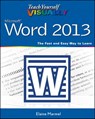 Teach Yourself VISUALLY Word 2013 - Elaine Marmel - 9781118539286