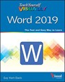 Teach Yourself VISUALLY Word 2019 - Guy Hart-Davis - 9781119724483