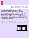 New-Englands Memoriall - MORTON,  Nathaniel Secretary to the Court ; Davis, John Judge of the United States D - 9781241693374