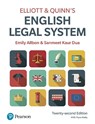 Elliott & Quinn's English Legal System - Emily Allbon ; Sanmeet Kaur-Dua - 9781292439013