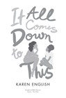 It All Comes Down to This - Karen English - 9781328695710