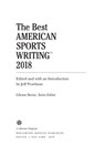 The Best American Sports Writing 2018 - Glenn Stout - 9781328846297