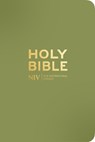 NIV Pocket Olive Green Bible with Gold Zip - New International Version - 9781399832847