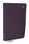 NET Bible, Large Print Thinline with Cross References, Purple Leathersoft, Comfort Print - Thomas Nelson - 9781400334902