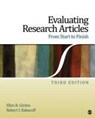 Evaluating Research Articles From Start to Finish - GIRDEN,  Ellen Robinson ; Kabacoff, Robert Ira - 9781412974462
